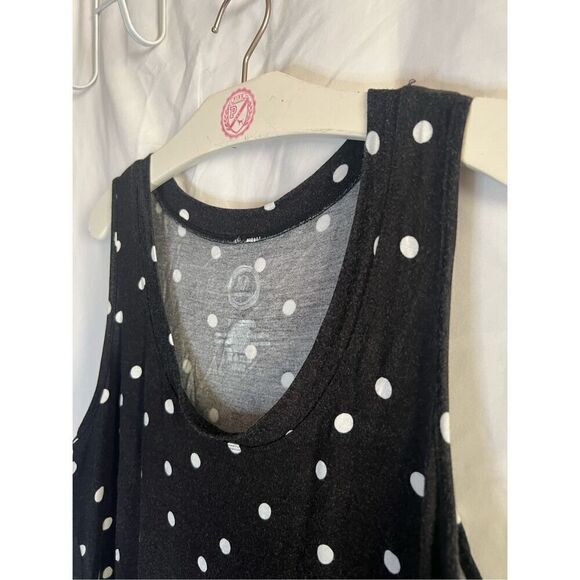 Maurices Black With White Polkadots Tank Top Woman’s Size Small - Picture 3 of 6